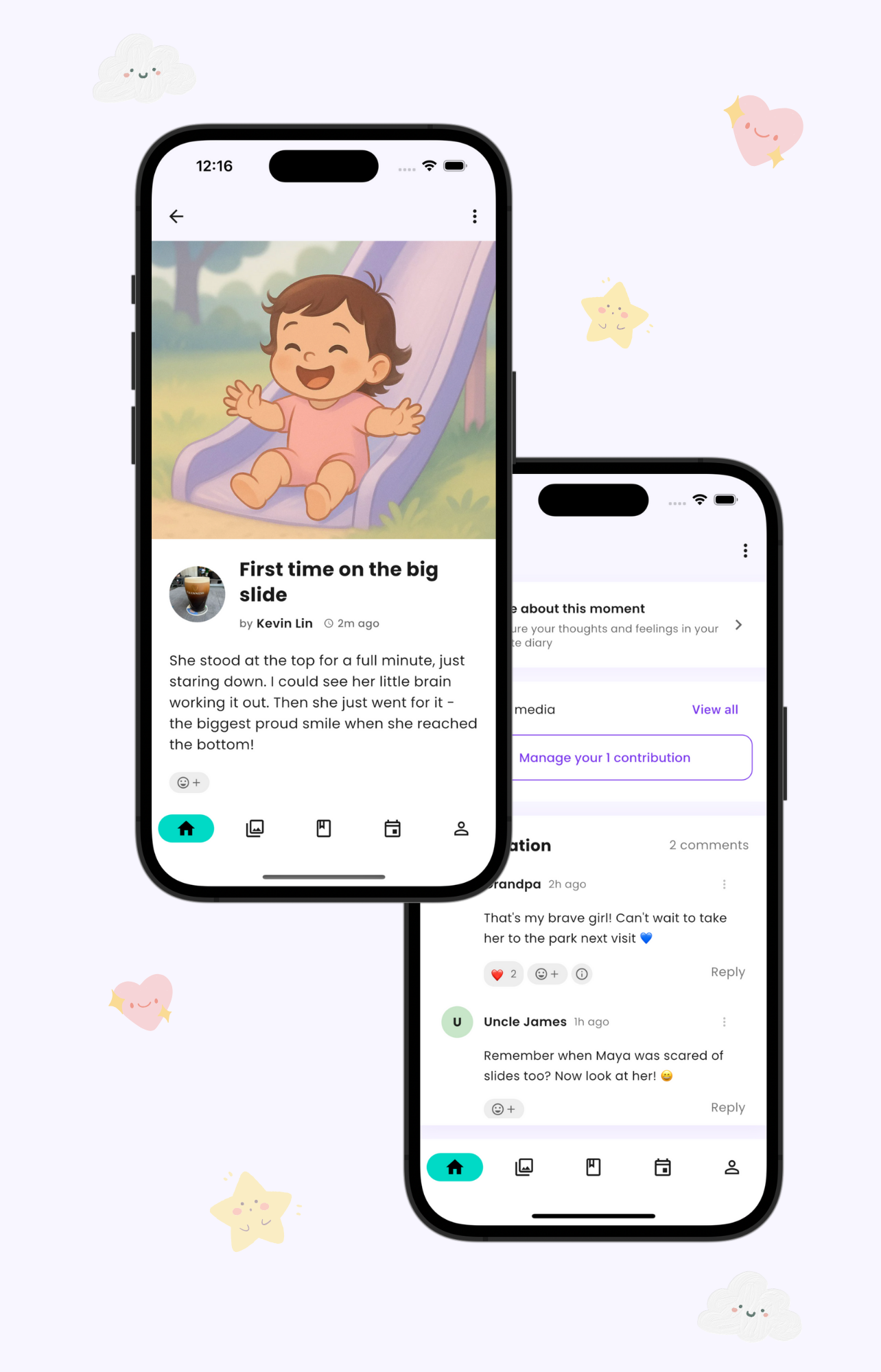 Share stories and connect with family