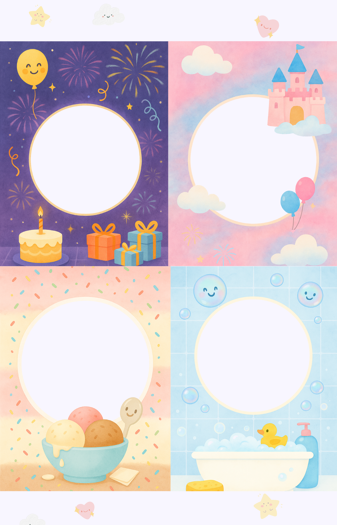 Beautiful milestone templates